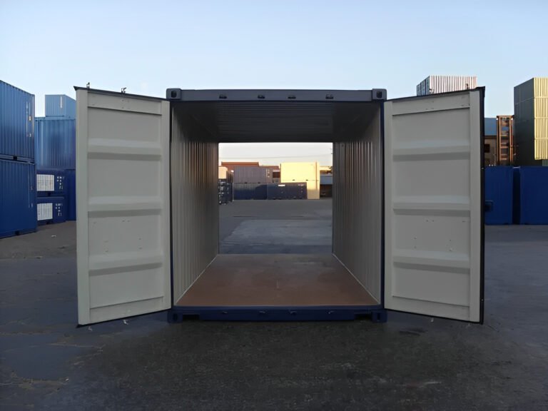 20ft Tunnelcontainer – Dubbele Deuren aan Beide Zijden – Blauw - Afbeelding 3